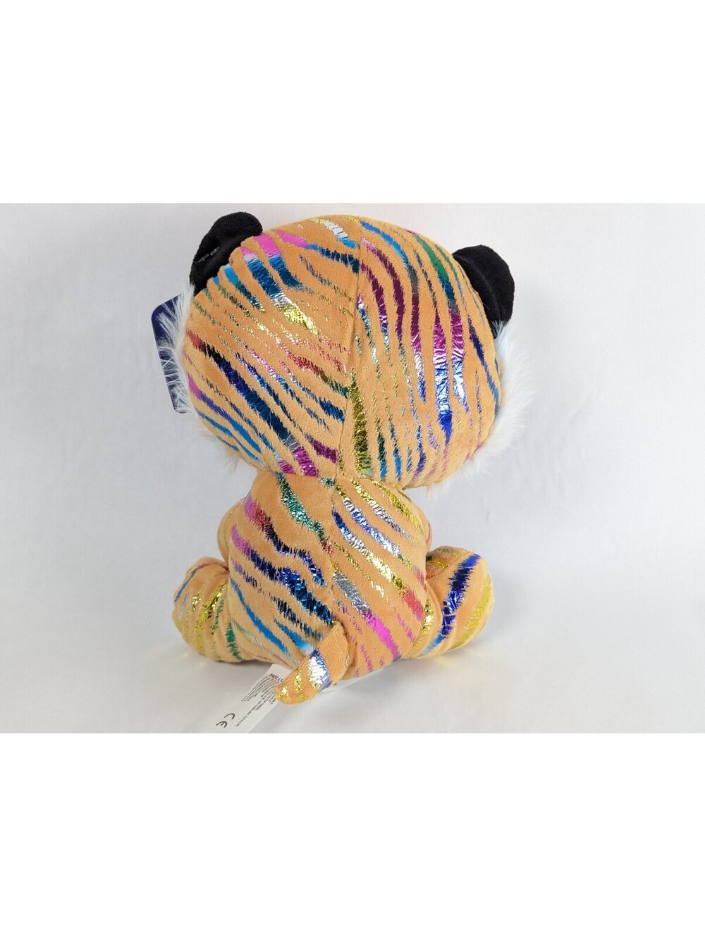 Kellytoy Original Plush Tiger 9" Tan Rainbow Metallic Stripes Blue Eyes 2020 Tag - Picture 7 of 10